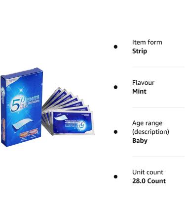 iZhuoKe Professional Teeth Whitening Strips - 28 Pieces for Teeth Stain Removal and Whiter Teeth - Buy Online on GoSupps.com