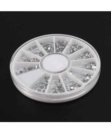 Balawin 2X Silver Rhinestones Boxes Crystal Nail Manicure Nail 1.5 MM Wheel - Buy Online on GoSupps.com