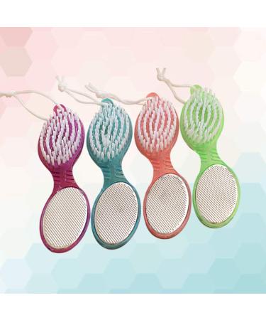 4-in-1 Foot Pumice Stone & Nail Scrubber - Ultimate Pedicure Tool for Smooth Feet & Clean Nails - Buy Online on GoSupps.com
