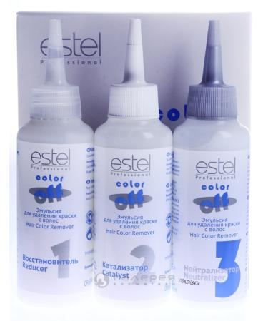 Estel Color Off Professional Emulsion for Hair Color Remover 120ml+120ml+120ml