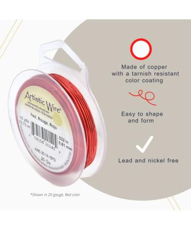 Artistic Wire 34 Gauge Black Copper Craft Wire - 30 yd Tarnish Resistant Colored - Buy Online on GoSupps.com