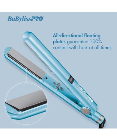 BaBylissPRO Nano Titanium and Ceramic I-Style Dual Voltage 1 inch Flat Iron Blue - Buy Online on GoSupps.com