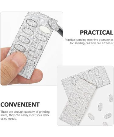 Housoutil Nail Pusher Self Sticker Sandpaper 10 Sheets Flake File Trimming Nails Pre Polishing Sandpaper Coarse and Fine Sand Nail Files Buffers Nail Discs Pads for Beginners - Buy Online on GoSupps.com