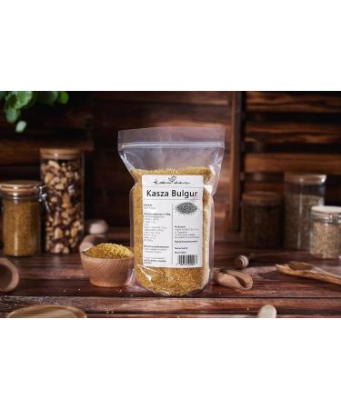  Kuchnia Zdrowia Kuchnia Zdrowia - Bulgur Semolina - High Quality - Natural - Vegan - Leak-proof zip-lock bag - 1kg Doypack - Buy Online on GoSupps.com