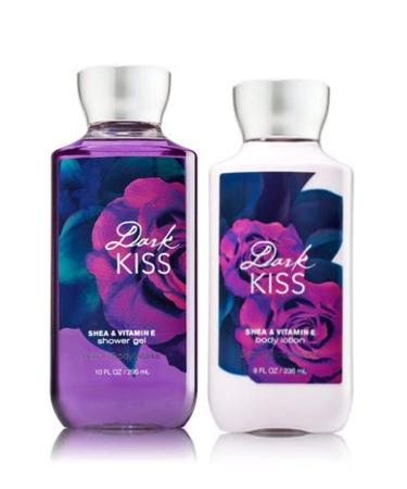 Bath and Body Works Lotion and Shower Gel  Dark Kiss  2 Pc Gift Set