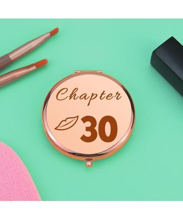30th Birthday Gifts for Women - Compact Makeup Mirror for Friend, Sister, Daughter - Happy 30th Birthday Gift Idea - Folding Mirror for Her - Buy Online on GoSupps.com