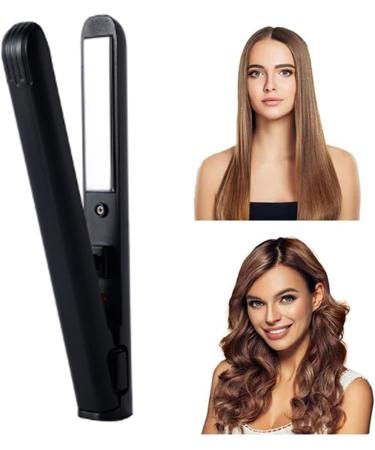 Wireless Hair Straightener & Curler - Portable USB Automatic Curling Iron for Students - Black One Size - Buy Online on GoSupps.com