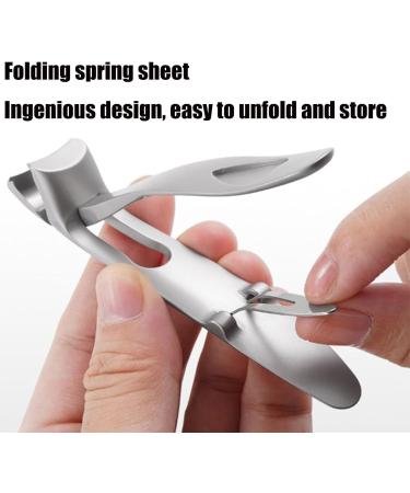 Nail clipper Nail Clippers for Thick Toenails Nail Clippers for Women Large Angled Head Toenail Clippers with Wide Opening Ergonomic Angled Head Senior Toenail Clipper Carbon Black Suit - Buy Online on GoSupps.com