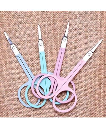 Kitchen Scissors Professional Scissor Manicure for Nails Eyebrow Nose Eyelash Cuticle Scissors Curved Pedicure Makeup Tool (Blue) - Buy Online on GoSupps.com