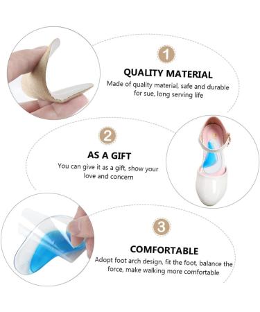 FRCOLOR 12 Pairs Arch Pads for Children - Reusable Insoles & Arch Support Cushions for Kids - High Heel Gel Inserts for Comfort - Buy Online on GoSupps.com