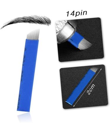 DRESSOOS Blue Manual Rings Microblading Pencil Three-point Kit Practice Pigment Positioning Eyebrow - Buy Online on GoSupps.com