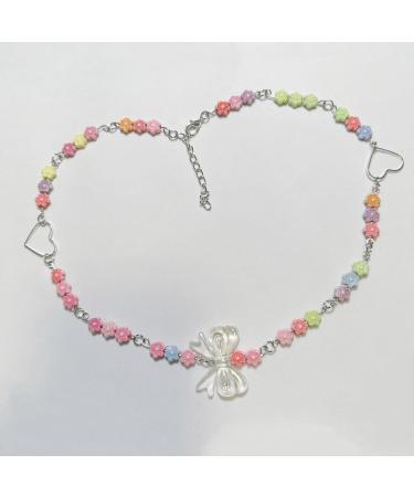 Oralgos Colorful Pearl Necklace for Women | Adjustable Bohemian Collar | Perfect Party Accessory - Buy Online on GoSupps.com