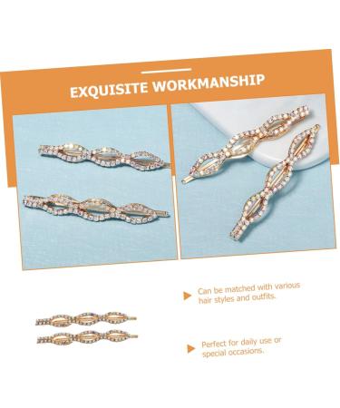 Ipetboom 1 Pair Ab Diamond Bangs Hairpin Rhinestone Barrettes Black Hair Clips Crystal Bobby Pin Bride Hair Clip Bangs Hair Clip Rhinestones Hair Pin The Chain Bow Tie Alloy Girl - Buy Online on GoSupps.com