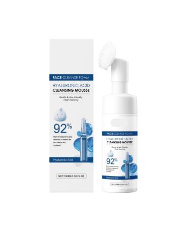 Hyaluronic Acid Cleansing Foam - Gentle Facial Cleanser For Hydration Nourishment & Anti-Wrinkle - Deep Cleanse Remove Dirt & Oil Prevent Pores Clogging(2PCS)