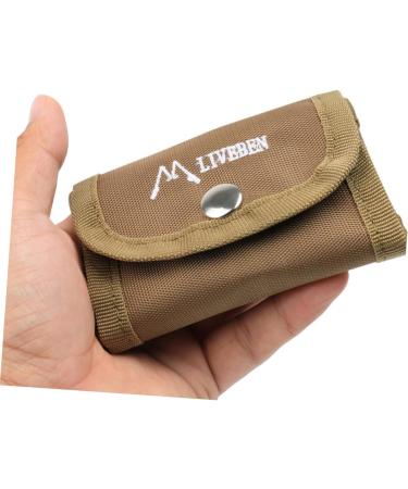 Buy Minkissy Portable Nail Razor Brush Organizer - Travel Beard Bearing Safety Double Blades Holder - Khaki - 11x7cm - Buy Online on GoSupps.com