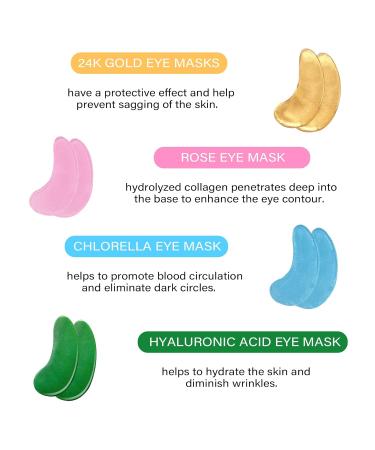 Buy 24K Gold Under Eye Patches - 36 Pairs with Hyaluronic Acid Rose & Aloe Vera for Dark Circles & Refreshing Skin Care - Buy Online on GoSupps.com