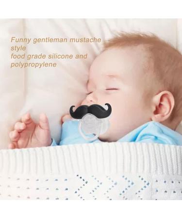 Zjchao Funny Mustache Baby Pacifier - Food-Safe Silicone for Newborns Perfect for Boys & Girls | International Shipping - Buy Online on GoSupps.com