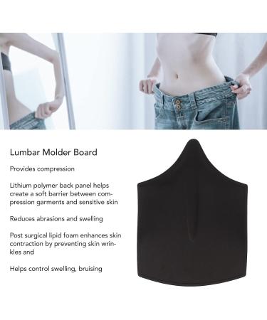 Post Surgery Lumbar Board - Foam Compression Back Board for Liposuction | Black - International Shipping Available - Buy Online on GoSupps.com