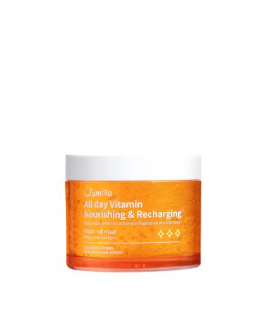 JUMISO All Day Vitamin Nourishing & Recharging Mask 100ml, Vegan Facial washoff mask, korean skincare, skin brightening, vitamin care