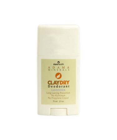 Zion Health Clay Dry Solid Lavender 2.5 Oz Lavender Solid