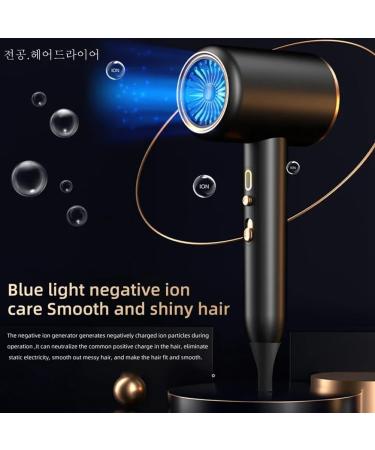 rumoe 1870W 3th Gear Professional Hair Dryer Negative Ionic Blow Dryer Hot Cold Wind Air Brush Hair Dryer Salon Tool US Plug - Buy Online on GoSupps.com