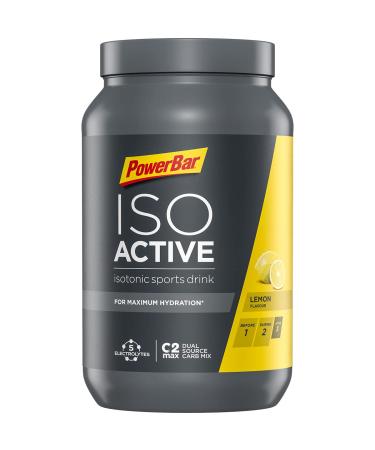 Powerbar Isoactive Lemon 1320g - Isotonic Sports Drink - 5 Electrolytes + C2MAX Lemon 1.32 kg (Pack of 1)