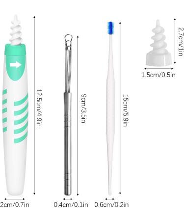 GWAWG Ear Wax Removal Tool Set - 16 Washable Soft Silicone Tips Stainless Steel Cleaner Spiral Ear Cleaner & Brush for Kids | Safe & Effective Ear Care - Buy Online on GoSupps.com