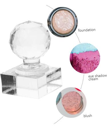 FOMIYES Eye Shadow Plate Powder Stamper Eye Shadow Stamp Tool Eyeshadow Pressing Stamper Powder Seal Acrylic 3.00X1.85X1.85CM Transparent - Buy Online on GoSupps.com