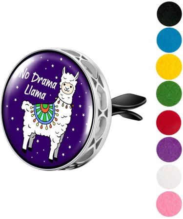 Wild Essentials No Drama Llama Aromatherapy Car Air Freshener | Essential Oil Vent Diffuser with Clip & 8 Color Refills - International Shipping Available - Buy Online on GoSupps.com