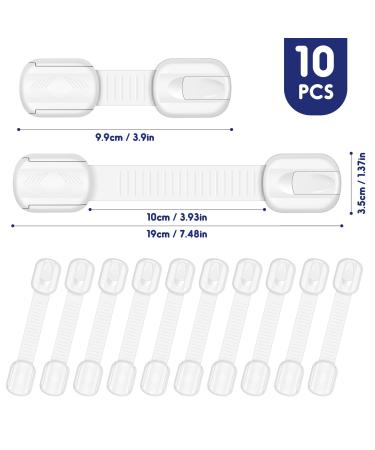 Kimsky 10-Piece Child Protection Cabinet Locks | Baby Safety Drawer & Cupboard Fasteners | No Drilling 3M Adhesive | Secure Your Home Internationally - Buy Online on GoSupps.com