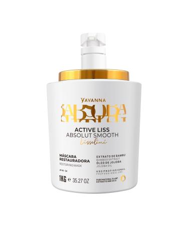 Y YAVANNA | Professional Hair Mask - Ultimate Repair & Smoothing Treatment with Active Liss Bamboo Extract Jojoba Oil for Intensive Damage Repair and Growth Restore Treatment (1 kg / 35.27 oz)