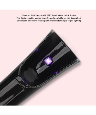 Mini UV Nail Lamp Quick Drying Gel Nail Light with 3 Gears Portable Nail Dryer with Lasting Endurance Compact Size for Home DIY Manicure (Black) - Buy Online on GoSupps.com