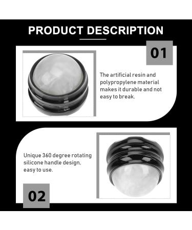Ultechnovo Massage Ball Roller for Face & Body Essential Oil Resined Muscle Massager & Ice Massage Fascia Ball for Pain Relief - Buy Online on GoSupps.com