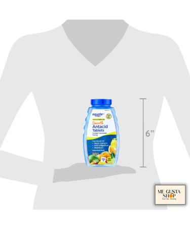 Equate Extra Strength Smooth Chews Antacid Tablets Assorted Fruit 140 Count + Me Gustas Sticker - Buy Online on GoSupps.com