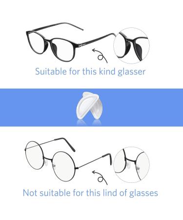 Buy HSTHE SEA 20 Pairs of Soft Silicone D-Shape Nasal Pads for Glasses - Slip-Resistant Transparent & Comfortable (15x7x2 mm) - International Shipping Available - Buy Online on GoSupps.com