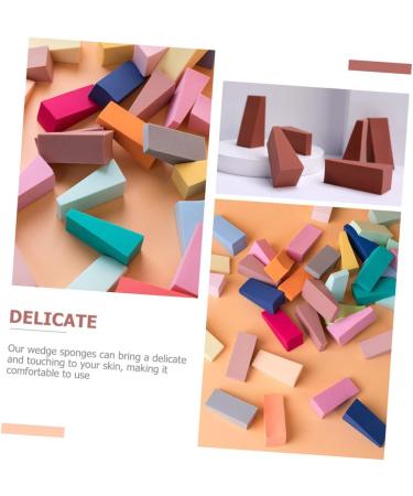 FRCOLOR 200 Pieces Triangle Makeup Sponge Makeup Powder Puff Foundation Makeup Pads Sponges Trapezoidal Makeup Wedges Powder Puff Cosmetic Foundation Makeup Foundation Makeup Puff - Buy Online on GoSupps.com