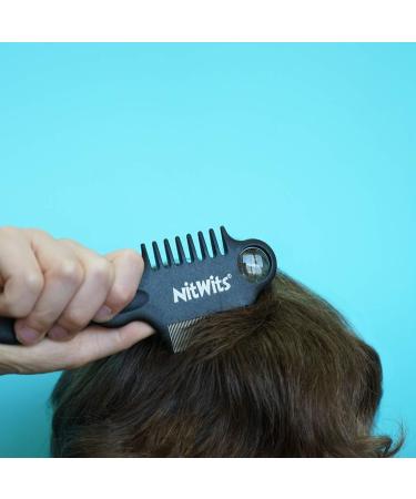 NitWits Lice Comb for Children & Adults - 3-in-1 Metal Lice & Nits Comb with Detangler & Magnifying Glass (Pack of 2) - Effective Lice Treatment & Prevention - Buy Online on GoSupps.com