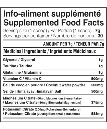 Yummy Sports Hydra+ Electrolyte Instant & Long-Lasting Hydration - Electrolyte Powder with Himalayan salt Coconut Water Powder Vitamin C Magnesium & Potassium Citrate 30 Servings 210g - Sour Watermelon - Buy Online on GoSupps.com