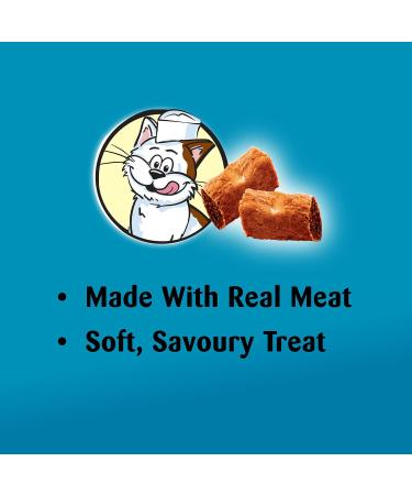 TEMPTATIONS MEATY BITES Cat Treats Adult Tuna Flavour 42.5g Pouch (7 Pack) - Buy Online on GoSupps.com