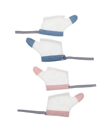 Exceart 2 pair of anti-eating gloves Feustlings finger sucking gloves listen to your nail chewing children nail when bending protectors nail set.