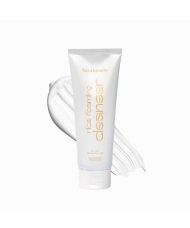 Kara Beauty Rice Foaming Cleanser Lightweight Face Wash with Rice Bran Extract and 5 Layer Gentle Foaming Facial Cleanser Travel Size Face Wash for Daily Skin Care Cleansing Brightening for Women