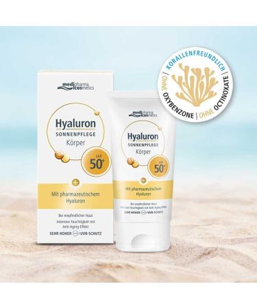 Hyaluron Sun Care Body Cream SPF 50+ Ultra-Hydrating Sun Protection | 150 ml | International Shipping Available - Buy Online on GoSupps.com