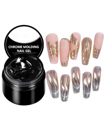 Solid Nail Gel LED/UV Nail Carving Gel Non-Sticky Builder Glue Manicure Accessories for Home School Business Trip - 7ml