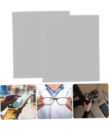 FRCOLOR 20pcs Glasses Cleaning Cloth - Ultra Soft Lens Cleaner for Eyeglasses Electronics & More - 17.5x14.5CM Grey - Buy Online on GoSupps.com