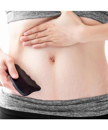 Ori MAGICI 3D Gua Sha Stone with 9-Edge Bian Stone for Gentle Scraping Massage - Black - Buy Online on GoSupps.com