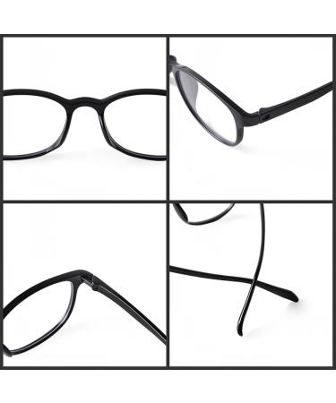 ADEWU Blue Light Filter Glasses - TR90 Lightweight Oval Gaming Glasses for Men & Women | Non-Prescription Computer Eyewear - Buy Online on GoSupps.com
