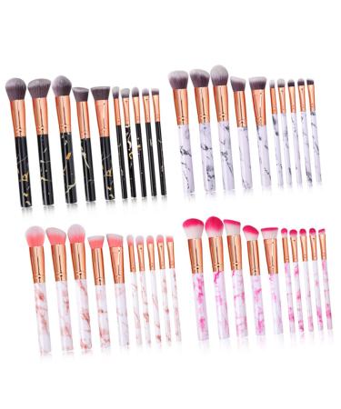 FRCOLOR 30 Pcs Professional Makeup Brush Set - Concealer Highlighter Eyebrow & Eye Shadow Brushes - Travel-Friendly Black Stippling Brushes for Flawless Makeup - Buy Online on GoSupps.com