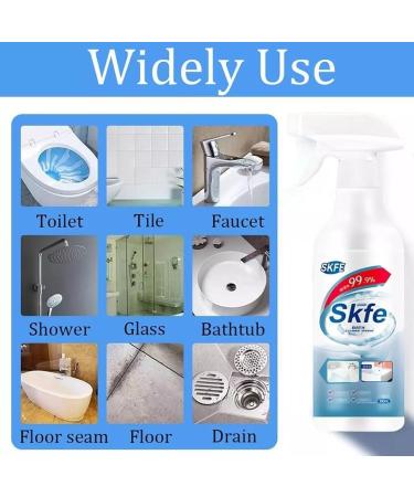 Skfe Bath Cleaner Spray Skfe Stubborn Stains Cleaner Skfe Bathroom Descaler Cleaner Powerful Bathroom Cleaning Spray for Toilet Bath Shower (2PCS) - Buy Online on GoSupps.com