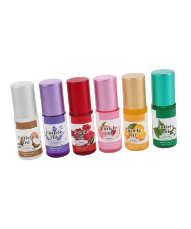 FOMIYES 6pi ces Huile pour Cuticules Hydratante pour Ongles Adoucissante et Fortifiante Soin Quotidien Essentiel pour Mains