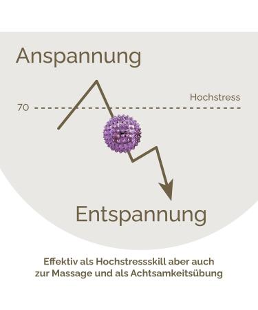 Buy 2x DBT Skills Hedgehog Ball | Magnetic Acupressure Ball for Stress Relief & Massage | Improve Mobility & Concentration - Lilac Purple 32mm - Buy Online on GoSupps.com